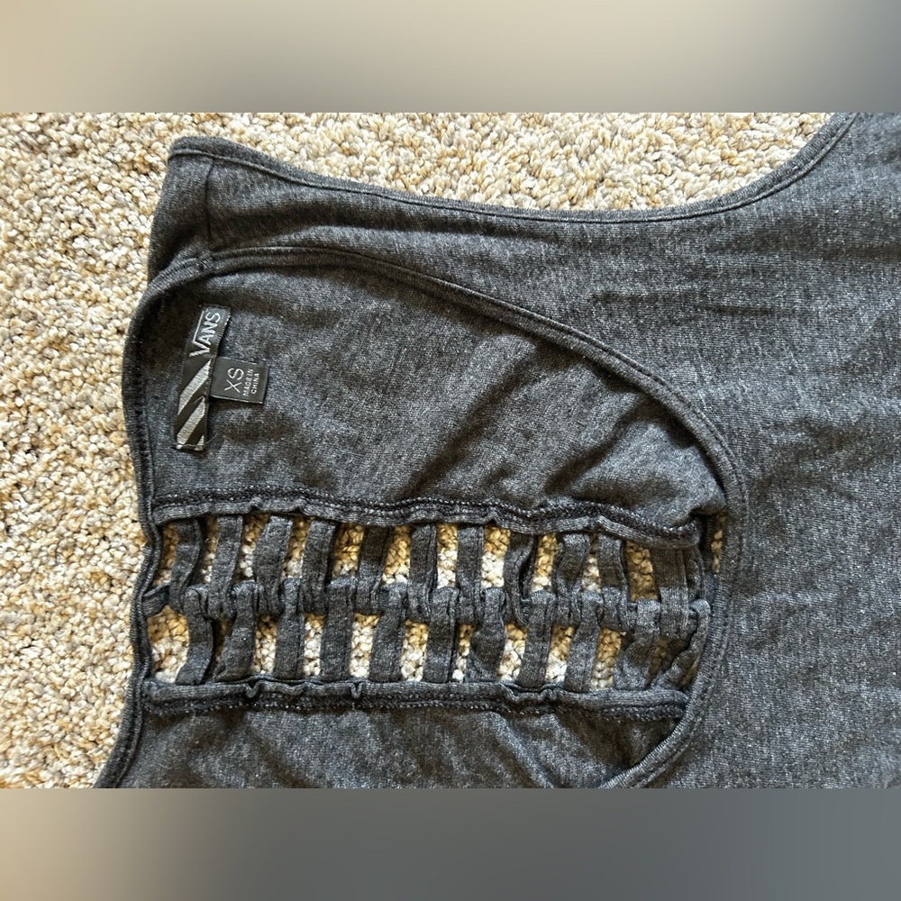 Vans Charcoal Cutout Tank